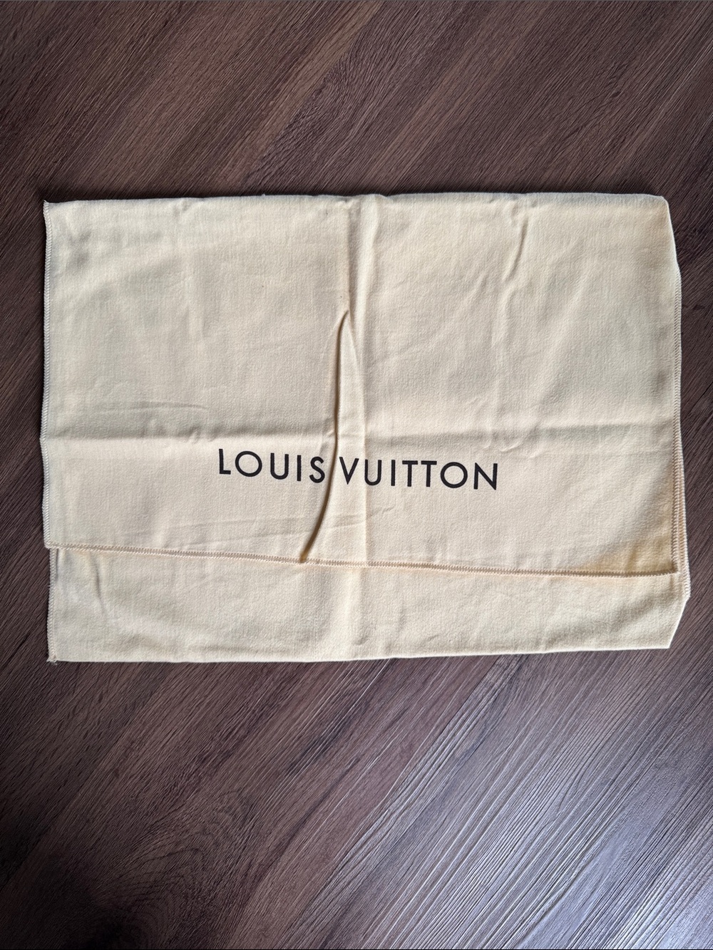 Louis Vuitton Cream Logo Dust Bag